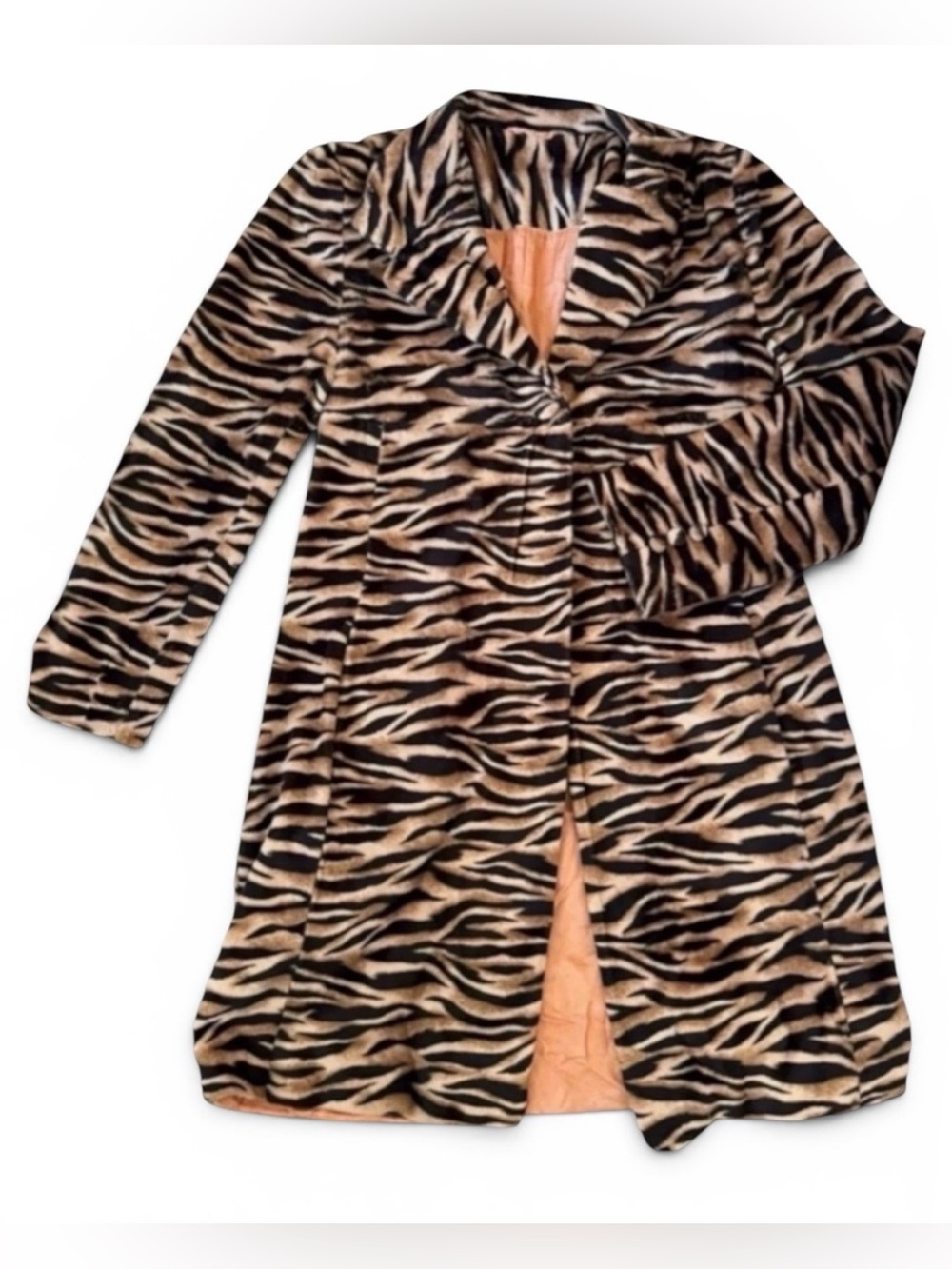 Y2K Faux Fur Tiger Coat